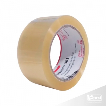 3M 301 Cinta de Empaque 72mm x 1000m Transparente